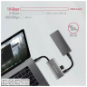 Концентратор AXAGON USB-C to 2xUSB-A + 2xUSB-C 10Gbps 0.13m gray (HMC-4G2)