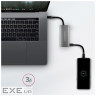 Концентратор AXAGON USB-C to 2xUSB-A + 2xUSB-C 10Gbps 0.13m gray (HMC-4G2)