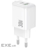 Зарядний пристрій BOROFONE BAS45A 1xUSB-C PD30W + 1xUSB QC3.0 white (6941991113871)