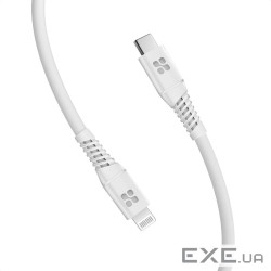 Кабель Promate USB Type-C - Lightning (M/M), 3 A, 20 W, 1.2 м, PowerLine-Ci1 (powerline-ci120.white)