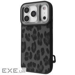 Чехол Kajsa Leopard Pattern with Magnetic Ring iPhone 17 Pro black (65333 black)