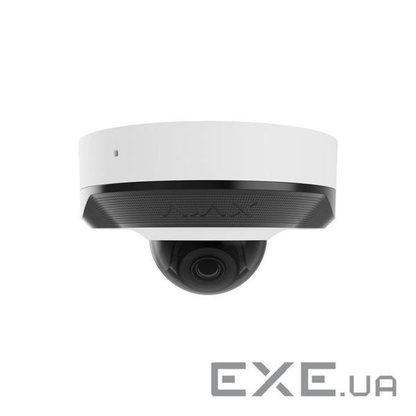 IP-Камера дротова Ajax DomeCam Mini, 8мп, 2.8мм, Poe, True WDR, IP 65, ІЧ 30м, аудіо, ку (000039327) (000039327)