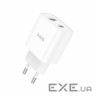 Зарядний пристрій HOCO C80A Plus Rapido PD20W+QC3.0 charger set(C to C) White (6931474779908)