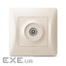 ТВ розетка Videx BINERA TV одинарна кремо (VF-BNSK1TVME-CR)