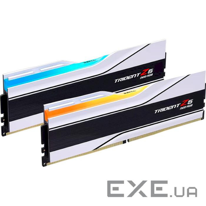 Модуль пам'яті G.SKILL Trident Z5 Neo RGB Matte White DDR5 6400MHz 32GB (F5-6400J3039G16GX2-TZ5NRW)