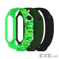 Ремінець до фітнес браслета Armorstandart комплект 3шт Xiaomi Mi Band 7/6/5 RM Portal (ARM77052)