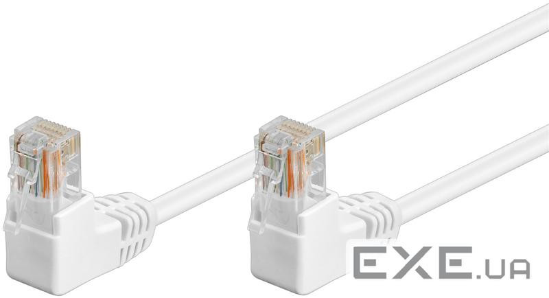 Патч-корд неекранований RJ45 UTP5e 3.0m,patch D=4.9mm AWG26 2x90ё Gold,білий (75.09.6072-1) (75.09.6072-1)