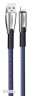 Дата кабель USB 2.0 AM to Lightning 1.0m zinc alloy blue ColorWay (CW-CBUL010-BL)