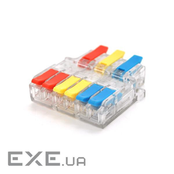 Клемна колодка з натискними затискачами 3х6-дроти LT-636 для розподільних ко (LT-636 прозора) )