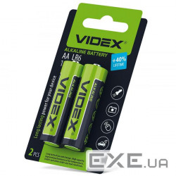 Батарейка VIDEX Alkaline AA 2шт/уп (25400)