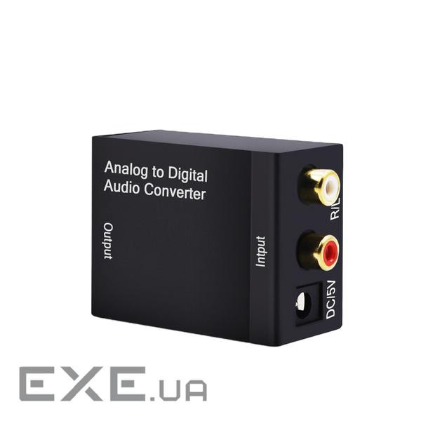 Перехідник аудіо Toslink-RCAx2,Analog-Digital(Toslink-колонки),чорний (62.09.8097-1) (62.09.8097-1)