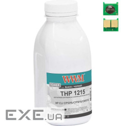 Тонер HP CLJ CP1215/CP1515/CM1312 55г Black +chip WWM (TC1215B)