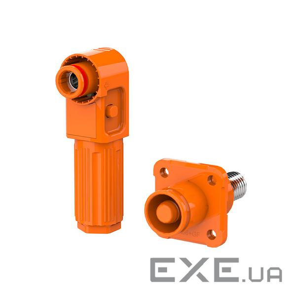 Комплект роз&apos,ємів для АКБ (тато+мама), SRDB-100С, 100А, 1500V, IP67, Orange , 1500V, IP67, Orange