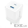 СЗУ Proove Pure GaN Plus 30W (Type-C + USB) white (WCPU30111202)