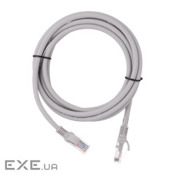 Патч-корд 2E САТ 6, UTP, 2м, 26AWG, RJ45, 7/0.16, Cu, LSZH, сірий (2E-PC6CU-UTP2LSZH-GRY) (2E-PC6CU-UTP2LSZH-GRY)
