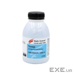 Тонер Brother 50г cyan, фасовка Static Control (TRBUNIVCOL-50BC-P)