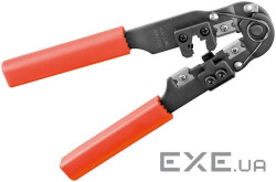 Інструмент мережевий Інструмент обтискний, RJ45 (8P8C) Metal+обріз+зачистка,чорний (75.07.7124-10)