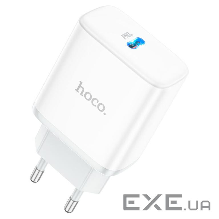 Зарядний пристрій HOCO C104A Stage USB-C PD20W White (6931474782892)