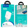 Зарядний пристрій HOCO C104A Stage USB-C PD20W White (6931474782892)