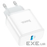 Зарядний пристрій HOCO C104A Stage USB-C PD20W White (6931474782892)