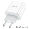 Зарядний пристрій HOCO C104A Stage USB-C PD20W White (6931474782892)