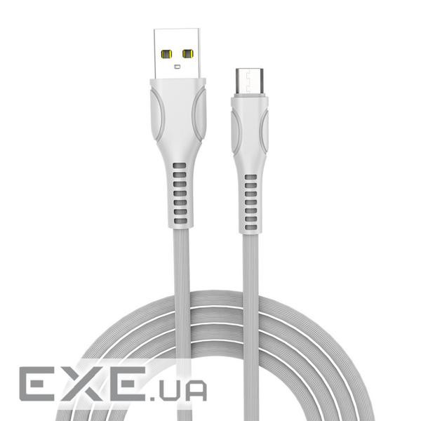 Дата кабель USB 2.0 AM to Micro 5P 1.0m line-drawing white ColorWay (CW-CBUM028-WH)