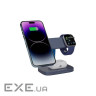 Зарядний пристрій Canyon wireless charger HEXAGON WCS-310 3in1 DarkGrey/Blue (CNS-WCS310DGBL)