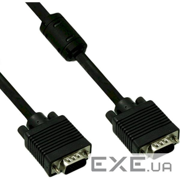 Кабель MERLION VGA 10м Black (YT-VGA(M) (M)3+4BL-10M) (YT-VGA(M)/(M)3+4BL-10m)