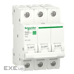 Автоматичний вимикач Schneider Electric RESI9 6kA 3P 63A C (R9F12363)