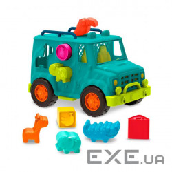 Розвиваюча іграшка Battat сортер - Вантажівка Сафарі (колір море ) (BX2024Z)