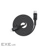 Кабель ACEFAST C4-01 Type-C to iP 3A, 30W, 1.8m, nylon, zinc connectors, Black (AFC4-01B)