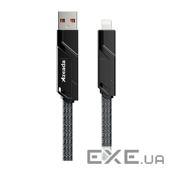 Дата кабель USB-C to USB-C + Lightning + USB-A 1.5m Black Proda (PD-B96th-BK)