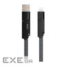 Дата кабель USB-C to USB-C + Lightning + USB-A 1.5m Black Proda (PD-B96th-BK)