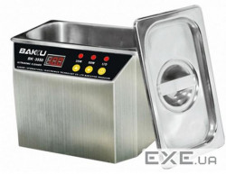 Ультразвукова ванна Bakku BK3550, два режими роботи (30W та 50W), металевий корпус 