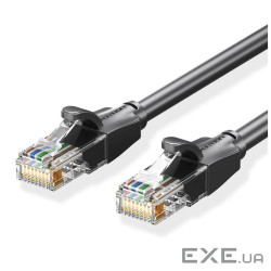 Патч-корд 8м, UTP cat 6 RJ-45 black Vention (IBEBK)