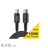 Дата кабель USB-C to USB-C 0.5m 100W black Essager (EXCTT1-CGB01)
