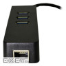 Переходник Dynamode USB 3.1 Type-C - RJ45 Gigabit Lan, 3*USB 3.0 (USB3.1-TypeC-RJ45-HUB3)