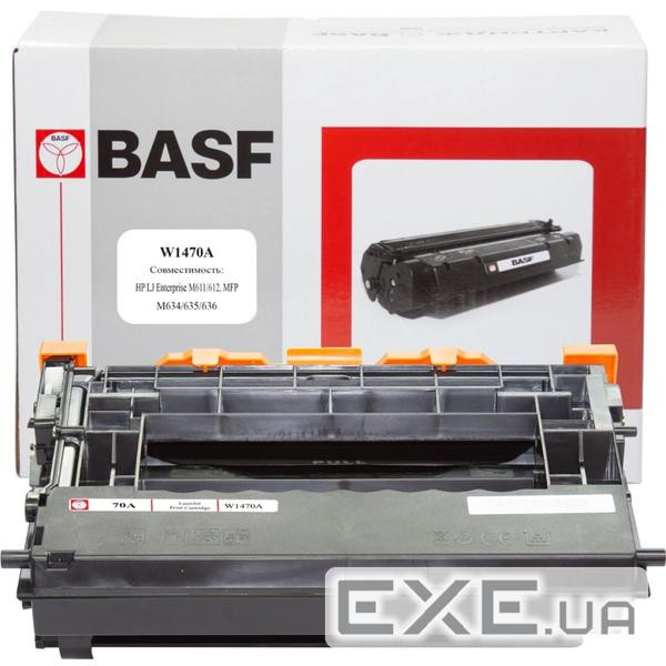 Картридж BASF HP LJ Enterprise M611/612, MFP M634/635/636 Black, without c (KT- (BASF-KT-W1470A-WOC)