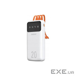 Батарея універсальна Dudao K6Pro+ 20000mAh 10W with USB-C/Lightning/MicroUSB/USB-A c (6977196682409)
