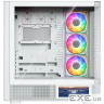Корпус Modecom VOLCANO AQ400 ARGB MIDI SIDE LCD 6,2”, 4x120mm fans WHITE без БЖ A (MC-A-AQ400-4FA-W)