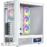 Корпус Modecom VOLCANO AQ400 ARGB MIDI SIDE LCD 6,2”, 4x120mm fans WHITE без БЖ A (MC-A-AQ400-4FA-W)