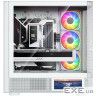 Корпус Modecom VOLCANO AQ400 ARGB MIDI SIDE LCD 6,2”, 4x120mm fans WHITE без БЖ A (MC-A-AQ400-4FA-W)