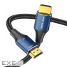 Кабель HDMI M - M, 1.5 м, V2.1, 8K 60Гц обплетення, Blue Aluminum Alloy Type Vention (ALGLG)