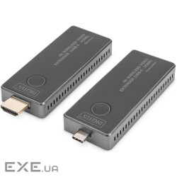 Адаптер HDMI extender 30m USB-C to HDMI 4K UHD wireless black Digitus (DS-55324)
