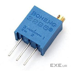 Резистор підбудовний BAOTER 3296W-1-102LF, 1 ком, 50 штук в упаковці, ціна за штуку