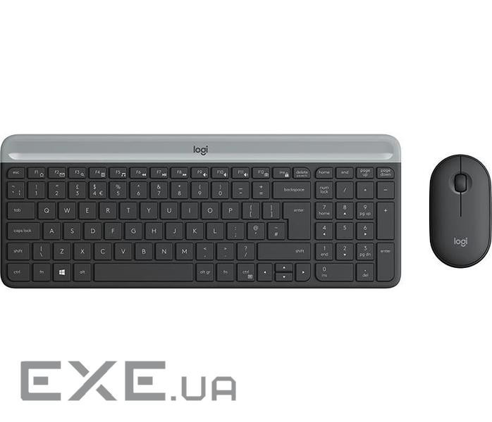 Logitech Desktop MK470 Wireless compact [DE] black (920-009188)