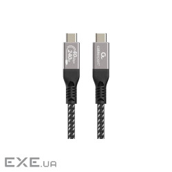 Кабель Cablexpert CCBP-USB4-CMCM240-0.5M, преміум якість, USB4, C-тато/C-тато, 0,5 м.