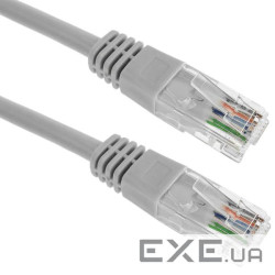 Патчкорд UTP Cat.5e ( 0.5м сірий ), CU (PAUT3050-CU) ), CU (PAUT3050-CU)