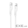 Кабель HOCO X97 Crystal Color USB-A to Lightning 1м White (6931474799791)
