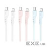 Кабель HOCO X97 Crystal Color USB-A to Lightning 1м White (6931474799791)